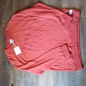 Banks Journal Burnt Orange 100% Cotton Embroidered Sweatshirt UUU